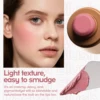 Blush Makeup, Natural-Looking Matte Waterproof&Long Lasting, Moisturizing&Lightweight Blendable Feel Blush Highlight Makeup 3