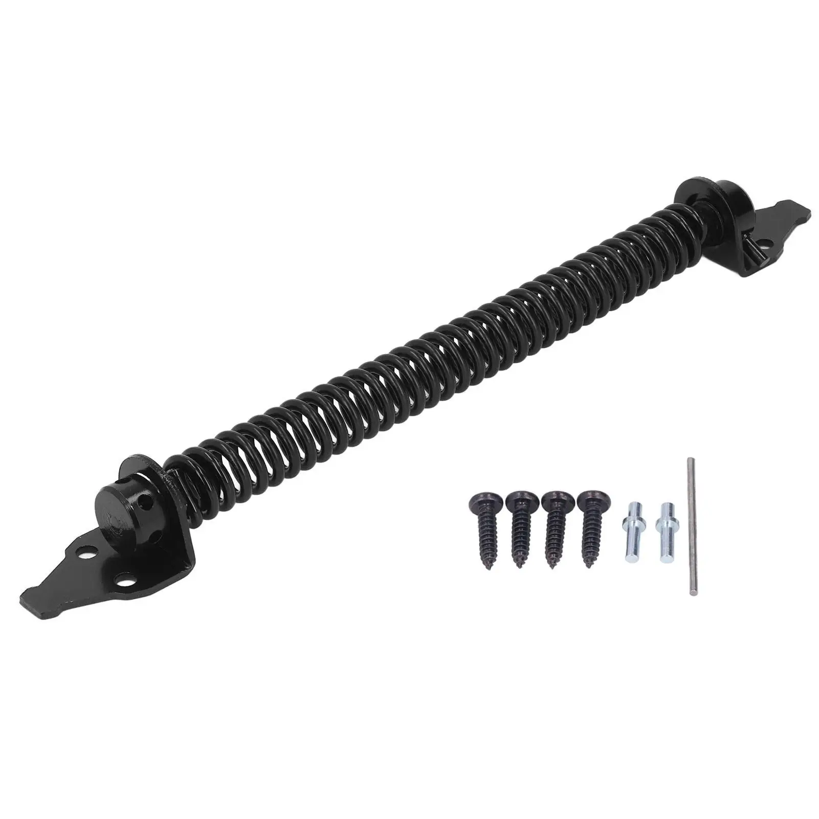 Self Closing Gate Door Carbon Steel Electrophoresis Black Finish for outdoor Villa Yard Fence