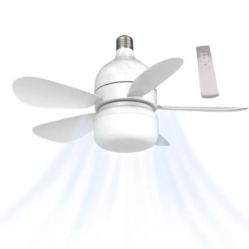 

Ceiling Fan Light With Remote Dimming Function Creative Small Fan Light Bulbs With 3 Light Modes For Bedroom Living Room