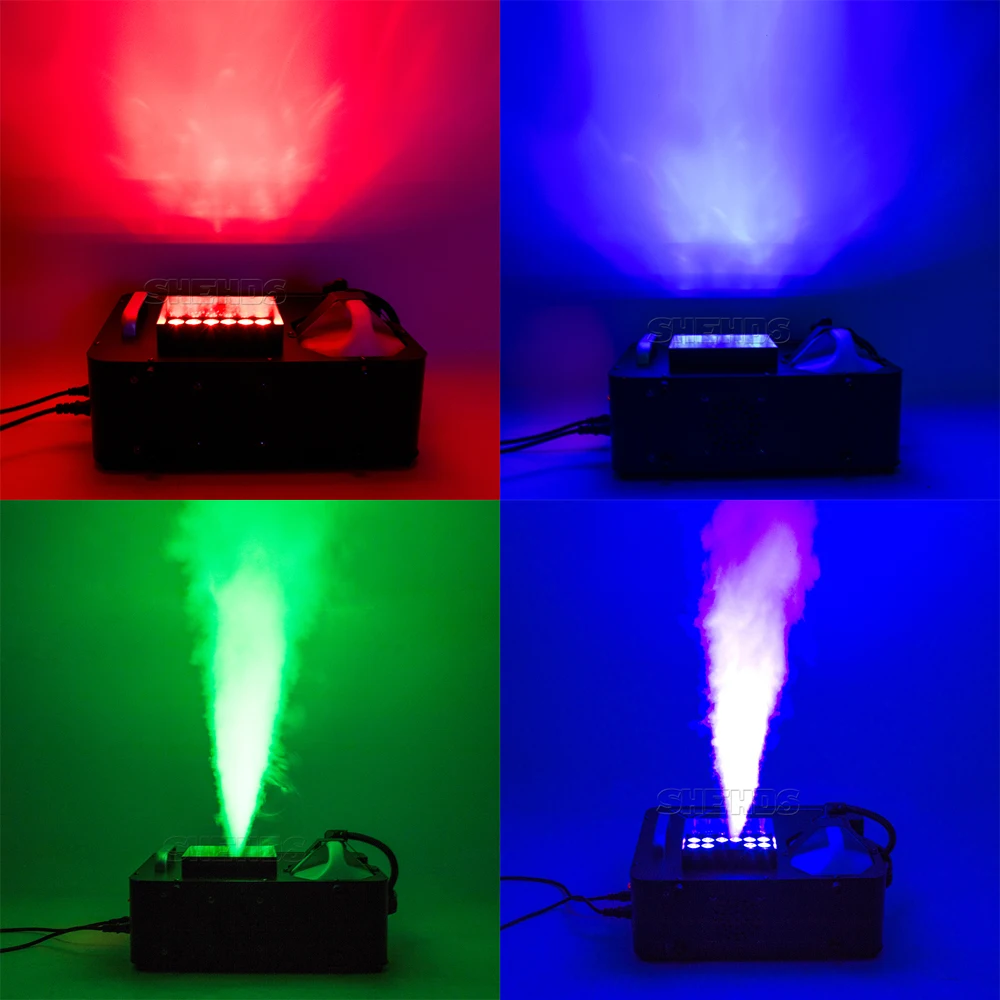 1500W Vertical Smoke Machine 24x9w LED Light RGB 3in1 Wireless Remote Control Fog Machine DMX512 For Wedding DJ Disco Party stage fog machine