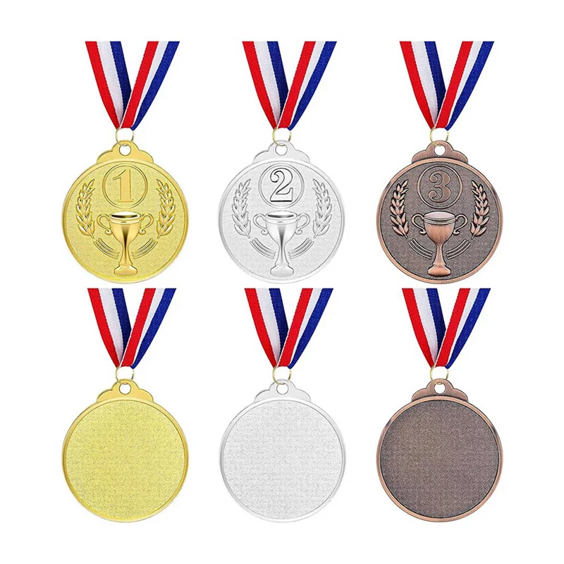 M15K-300Pcs 상 메달 금은동 수상 메달 대회를 위한 1차 2차 3차 상