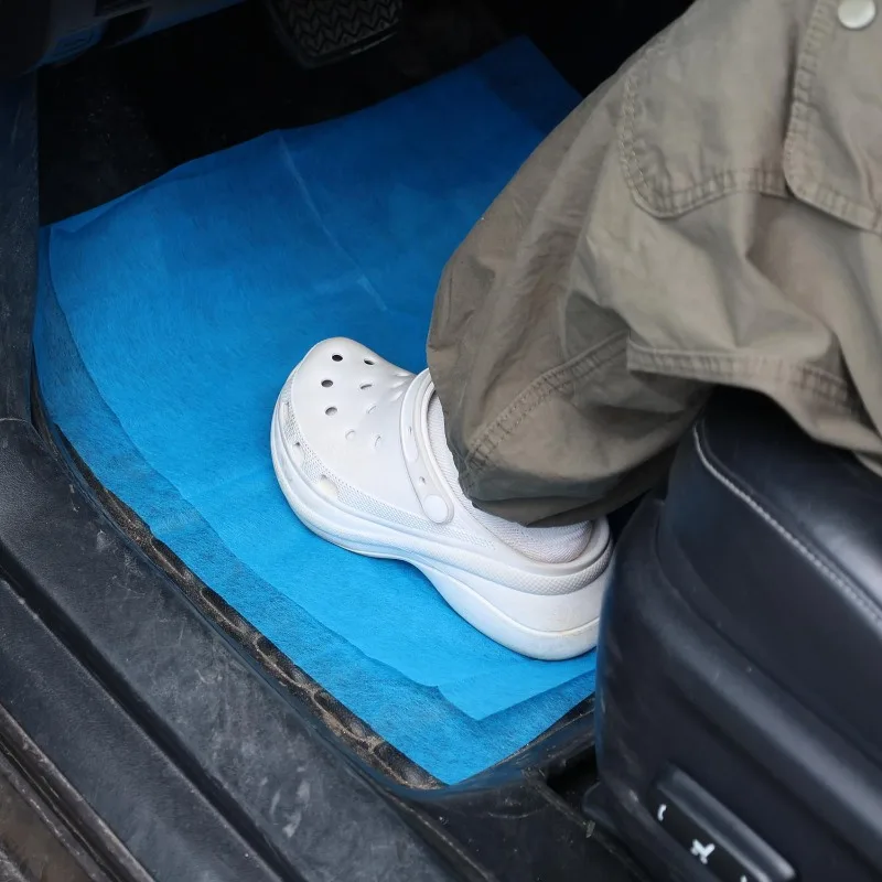 Tappetini Auto Monouso per Animali Domestici, Assorbenti per Fango e Neve, Protezione in Tessuto Non Tessuto, Accessorio per Interni Auto, 10-30 Pezzi - immagine 4