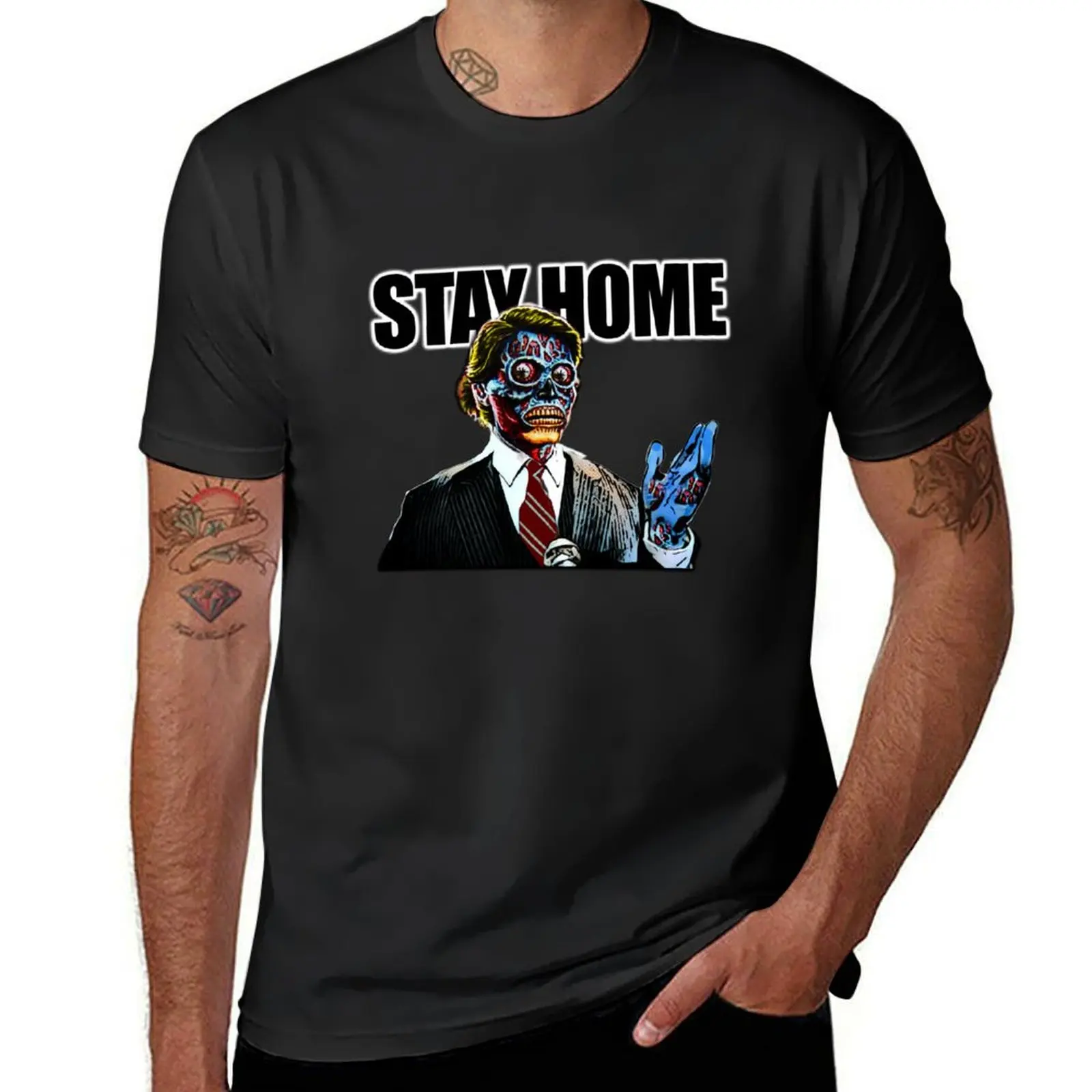 Stay home T-Shirt shirts graphic tees vintage clothes animal prinfor boys mens t shirts