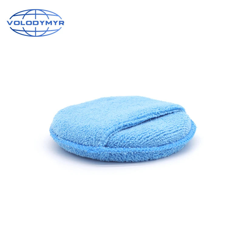 

Wax Applicator Microfiber Pad 5 Inch Diameter Detailing Tools Polishing Sponge After Waxing for Auto Cleaning Car Clean Detail