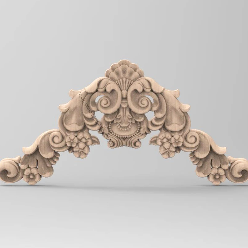 35pcs Carved Corner Appliques Wood Carving File STL Model for CNC Router Artcam Aspire European Home Decoration Carving Woodwork