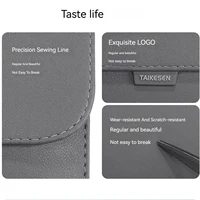 Étui en cuir pour ordinateur portable pour Macbook Air Pro 13 15 16 M1 M2 housse pour ordinateur portable pour Xiaomi Huawei Dell HP ASUS PC 13.3 14 15.4 15.6 pouces coque unisexe sac pour ordinateur portable 4