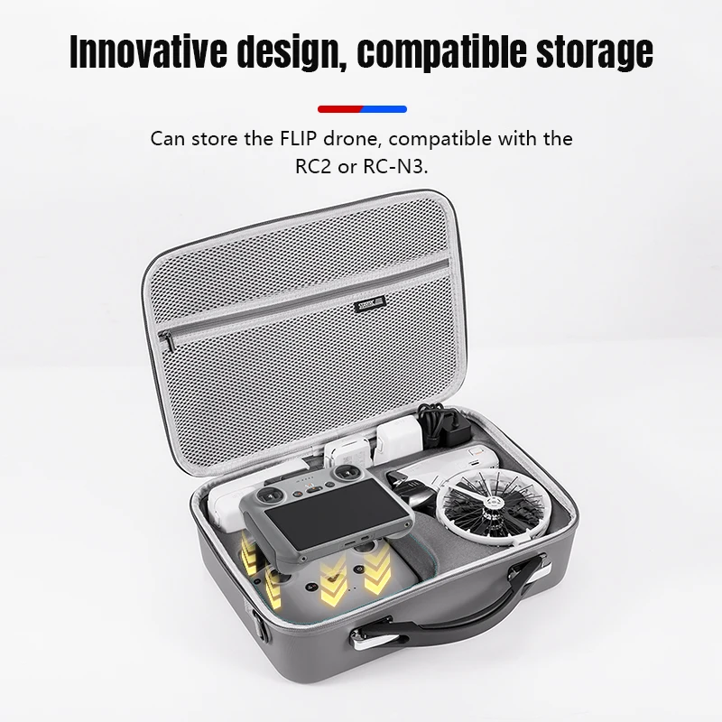 STARTRC Carrying Case PU Portable Storage Bag Shoulder Bag Handbag For DJI RC 2/RC-N3 Remote Controller Accessories For DJI drone remote case