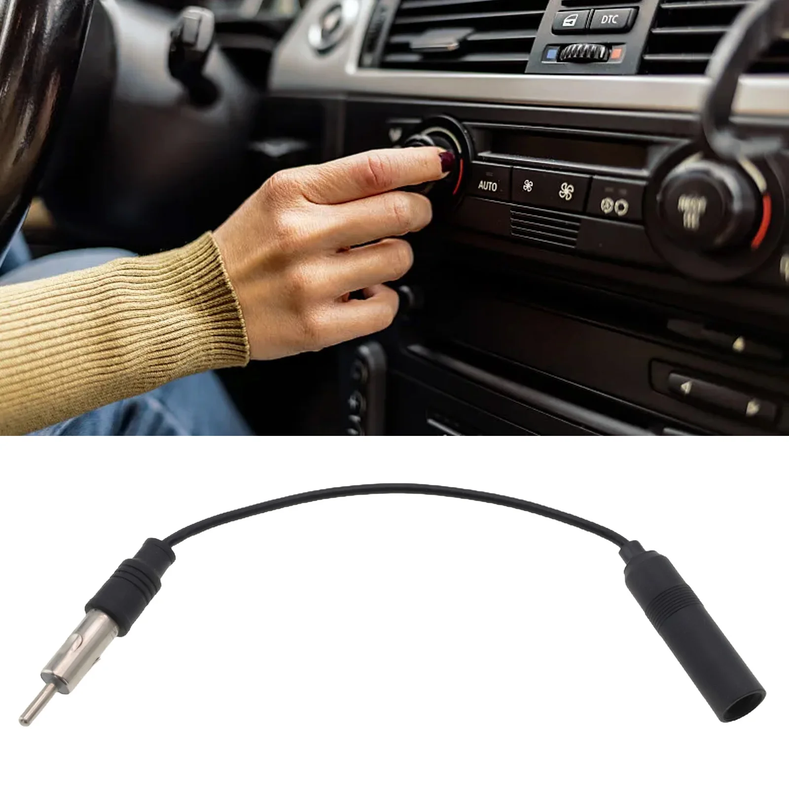 

High Quality Aerial Extension Antenna Adapter Plug And Play ABS Adapter Aerial Extension Manual Measurement Data