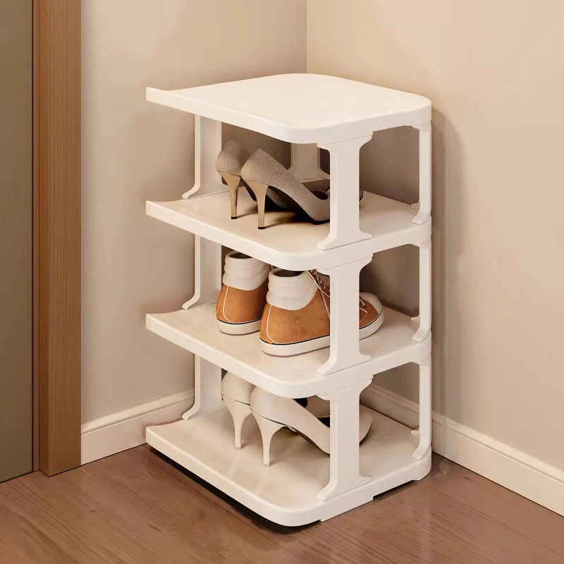 Multi layer Folding Shoe Rack Bamboo Slim Clogs Box Fashion Storage Telescopic Box Cabinet
