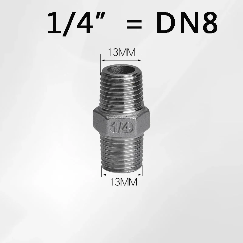 Raccords Réduction 1/8" à 1/4" Mâle BSP - Lot De 6 Douilles Hexagonales En Laiton - Conversion Tuyauterie