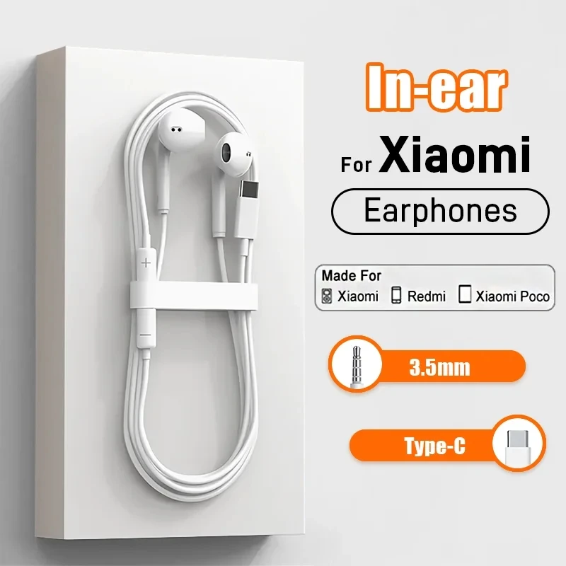 Premium Wired In-Ear Headphones with 3.5mm Jack - High-Quality Earbuds for Enhanced Audio Experience