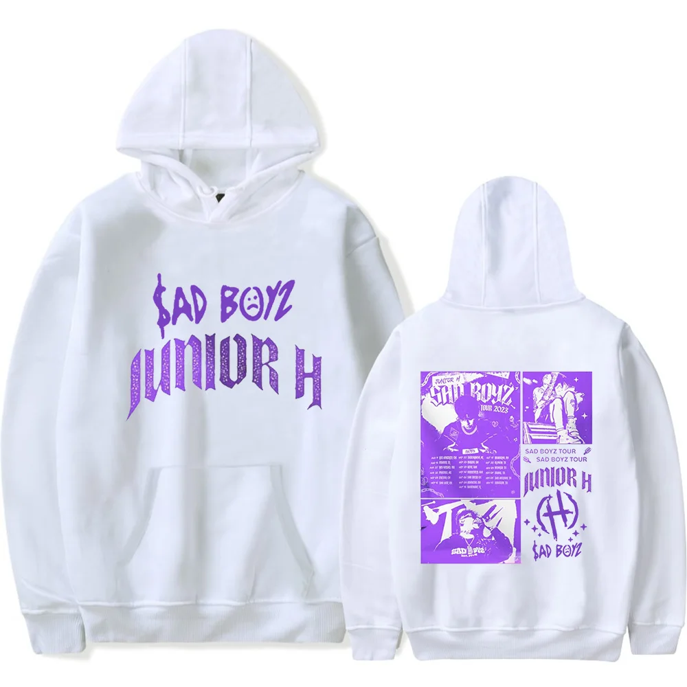 

Junior H 2023 Tour Hoodies Sad Boyz Concert Merch Popular Graphics sided Print Unisex Hooded Sweatshirts Casual Pullover Tops