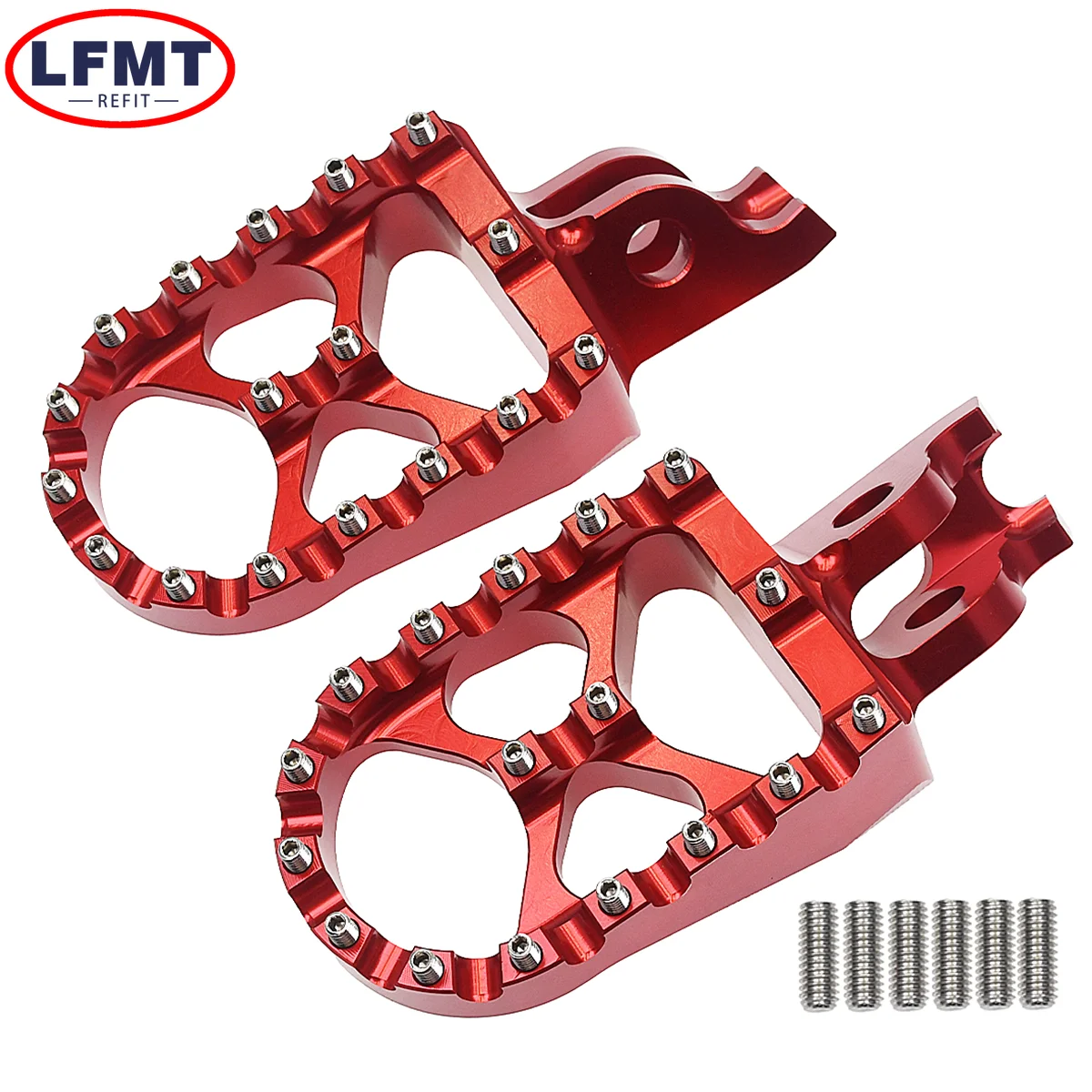 Motorcycle CNC FootRest Footpegs Foot Pegs Pedals For 2002- HONDA CR 125 250 150R CR250R CRF 150R 250R 450R 250 450 X RX L M motorcycle footrests motorcycle foot pedals