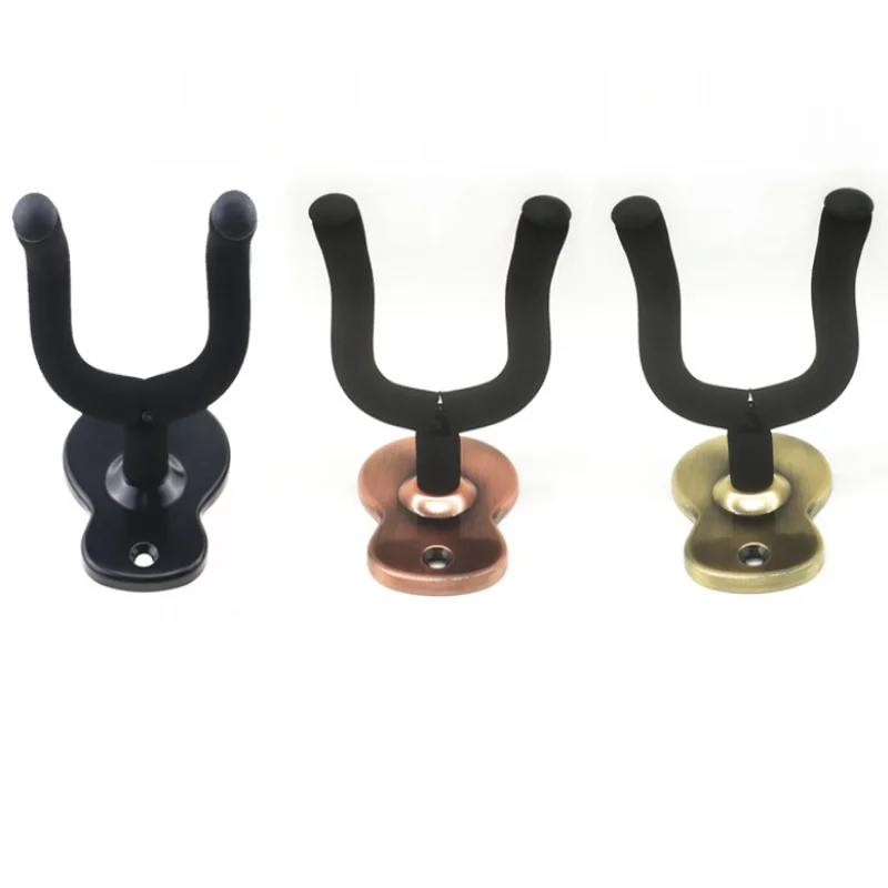 Guitar Hanger Rotatable Metal Hook Holder Wall Mount Stand Rack Bracket for Display Guitar Bass Screws guitar stand guitar accessories