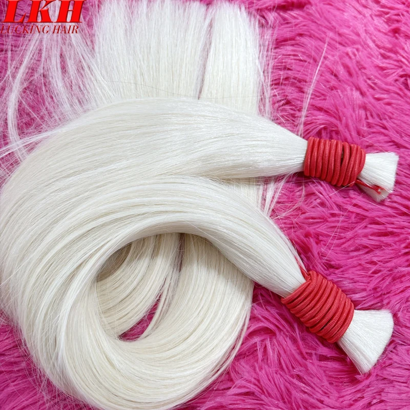 10A Raw Vietnamese Indian Russain Straight Natural Hair Remy Virgin Braiding Blonde 613 Human Hair Bulk Extensions Bundles