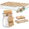 Glass Favor Jars with Cork Lid, 3.4 oz Small Glass Bottles for Wedding Favor, Baby Shower, Party Favor, Gift Jars for Candy 1