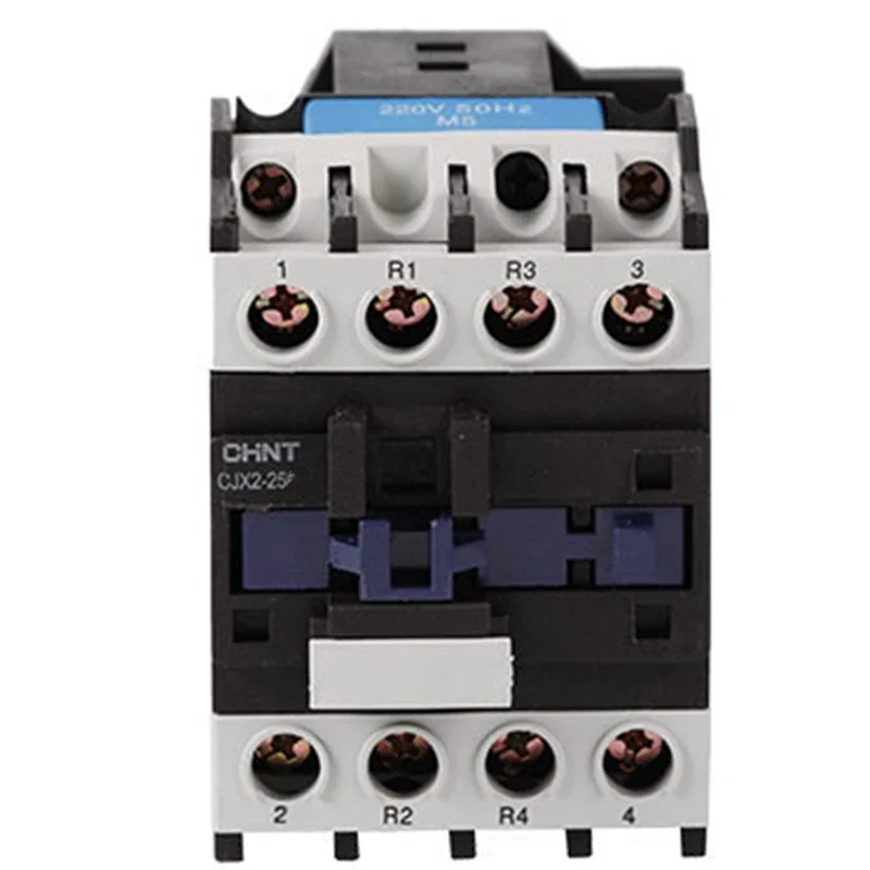 Оригинальные CHINT 2NO 2NC 25A 220V рельсовый контактор промышленный электрический контактор CJX2 2508