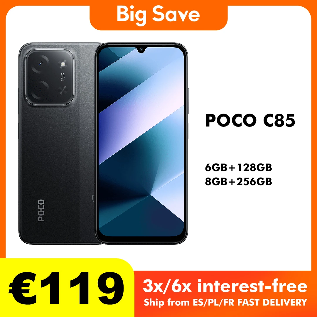 Smartfon POCO C85 6GB/128GB z Polski za $98.57 / ~366zł