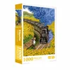 Adult Jigsaw Puzzle 1000PCS Vincent Van Gogh 70*50cm Train Sunflowers Stress Relief Entertainment Toys Paper Puzzles Christmas 1
