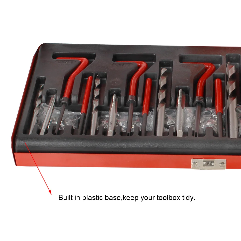 

Car Tools M5 M6 M8 M10 M12 Thread Repair Tool Kit Engine Block Restoring Damaged Set 88/131 pcs