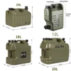 Desert Fox 10L/12L/18L/25L Large Military Green Water Tank Carrier Container with Spigot for Camping Outdoors Hiking Accessories 3