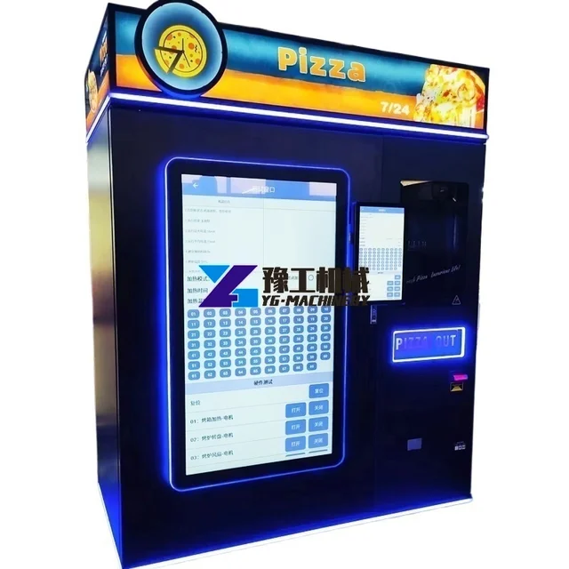 Custom Design Eating Pizza Vending Machine Commercial Hot Food Kiosk with Elevator Self Service Business
