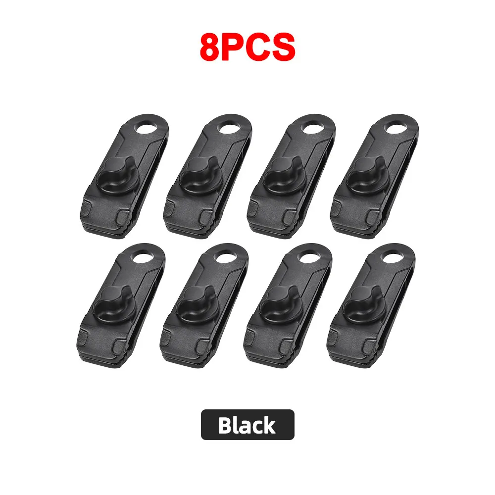8 PCS Black