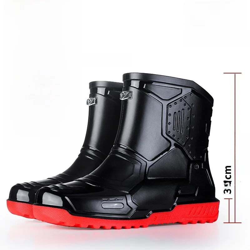 Bottes de pluie mode homme basse imperméables antidérapantes pour pêche et outdoor