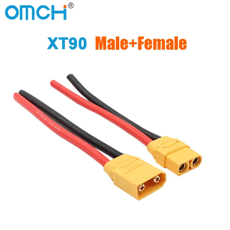 OMCH XT60 12/14AWG XT90 10AWG Male Female Plug Battery Connector With Silicone Wire Cable For RC Airplane Lipo Battery Drone Car - Image 11