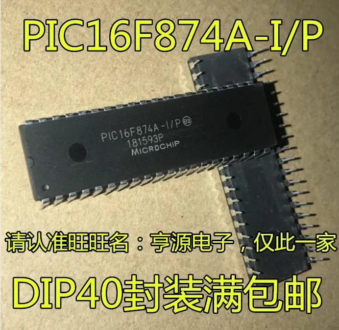 

Оригинальный Новый PIC16F874A Φ/P DIP40 PIC16F874A-I/L PLCC44, 5 шт.