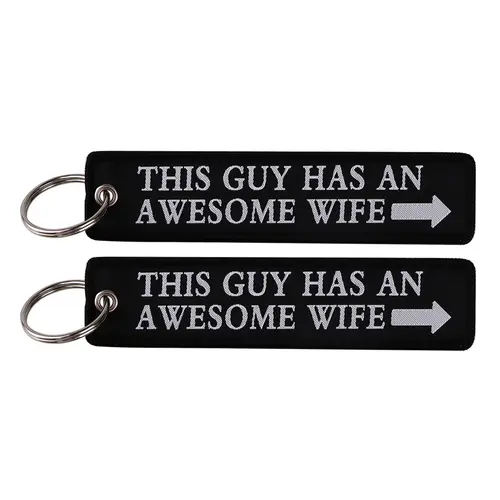 1pcs Computer Pop-up Window Quotes Embroidered Keys Tag Keychains For Motorcycles Backpack Fashion Key Ring Accessories Gifts - Image 45