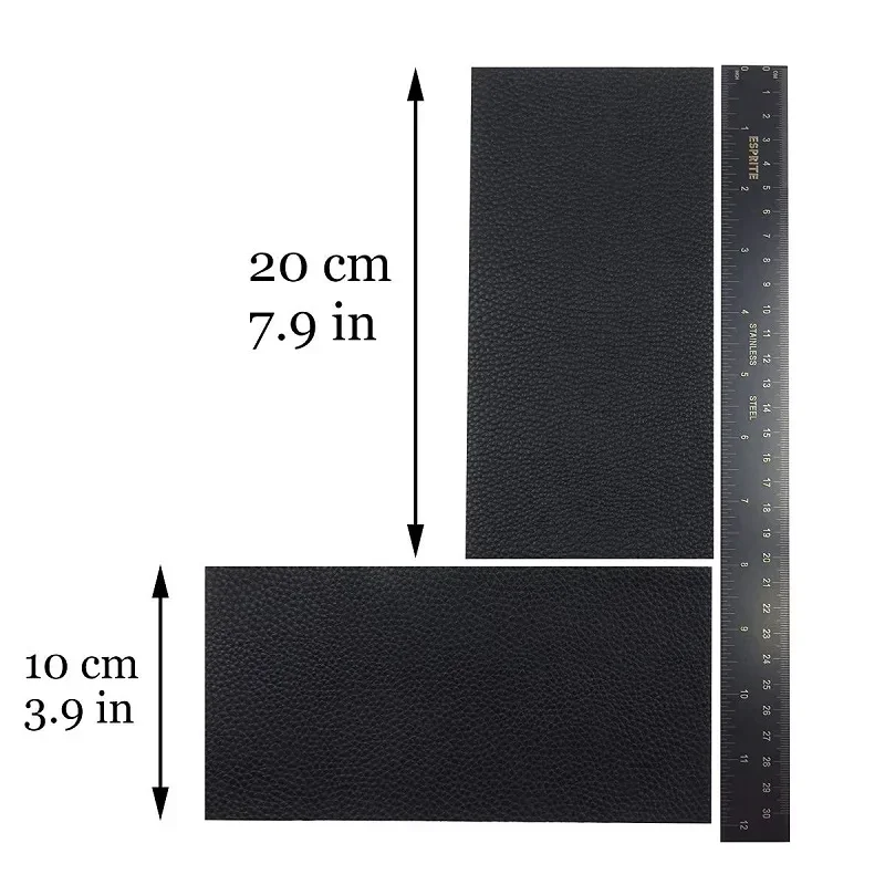 Toppe In Pelle Autoadesive Per Riparazioni - 20x30 Cm Marrone Chiaro Per Divani, Auto E Borse - Foto 2