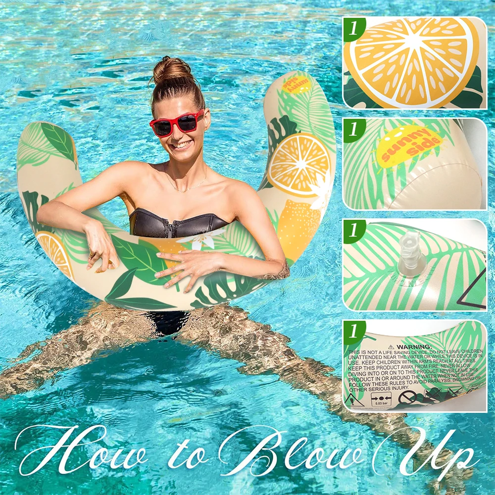 U Shaped Inflatable Swim Ring Pool Floatie Comfortable Neck & Back Support Floating Tube for Pool Beach Water Sports 2 U Shaped Inflatable Swim Ring Pool Floatie Comfortable Neck & Back Support Floating Tube for Pool Beach Water Sports 2