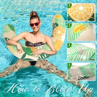 U Shaped Inflatable Swim Ring Pool Floatie Comfortable Neck & Back Support Floating Tube for Pool Beach Water Sports 2