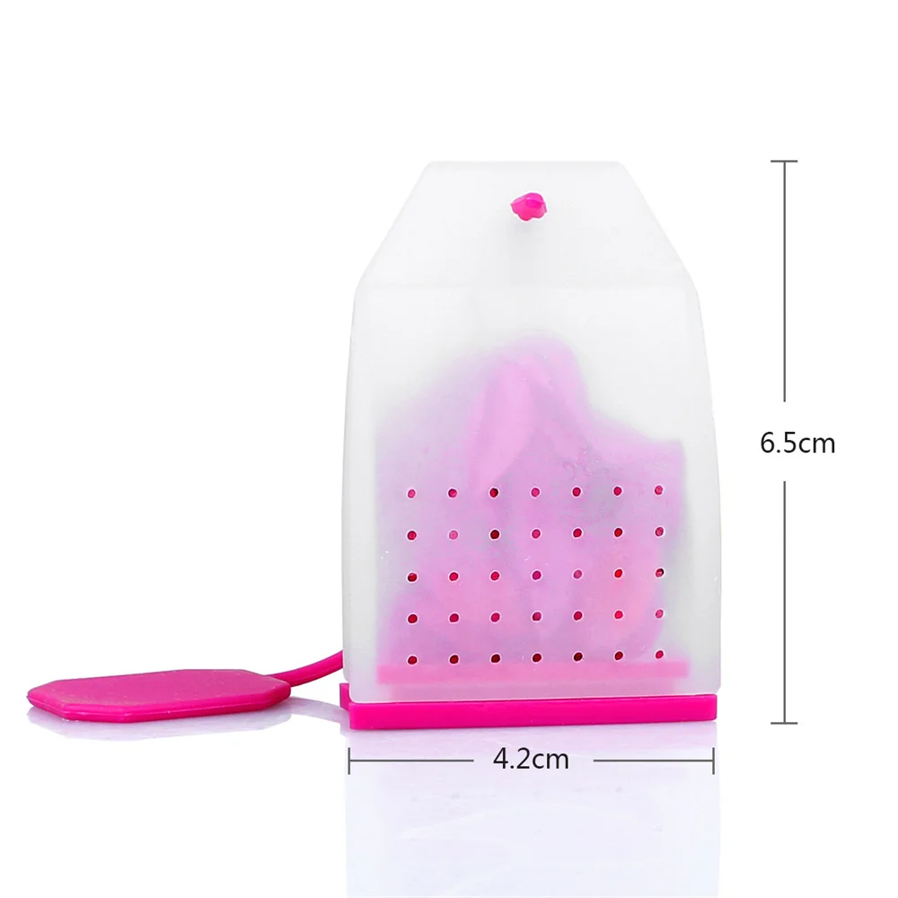 Tea Infuser tea infuser tea strainer tea filter Teapot-Shape Silicone Bag Leaf Filter Diffuser 1Pc For Teaware Kitchen Accessories