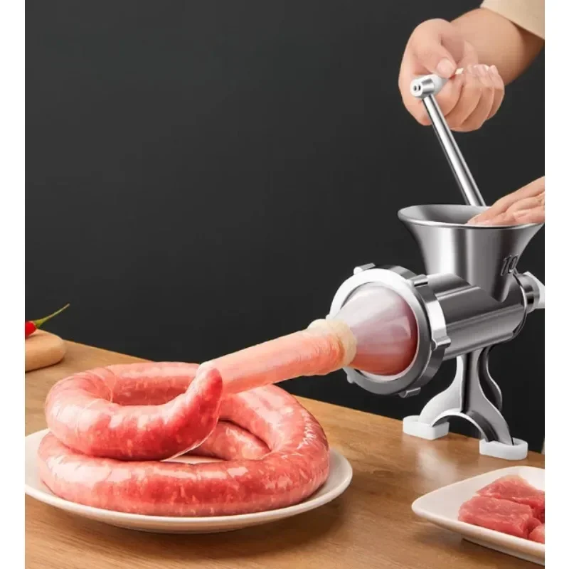 Stainless Steel Manual Meat Grinder Noodle Sausage Making Machine Food Processor Home Kitchen Cooking Tools Kitchen Gadgets meat grinder