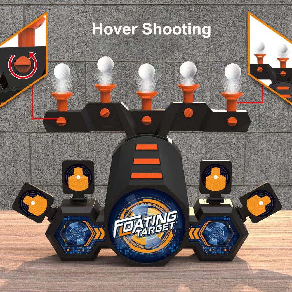 New Electric Floating Flying Ball Shooting Target with Double Pistol Soft Bullet Gun Shooting Target Children's Toy Gun Set Gift 3