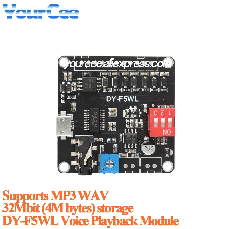 DY-SV17F DY-SV19R modulo Audio Mini lettore MP3 IO Trigger USB Downolad Flash modulo di riproduzione vocale supporto decodifica MP3 WAV  1420