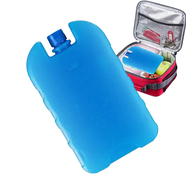 Pack de glace Portable réutilisable pour congélateur, boîte de remplissage d'eau de refroidissement longue durée pour le stockage des aliments frais et la réfrigération 1