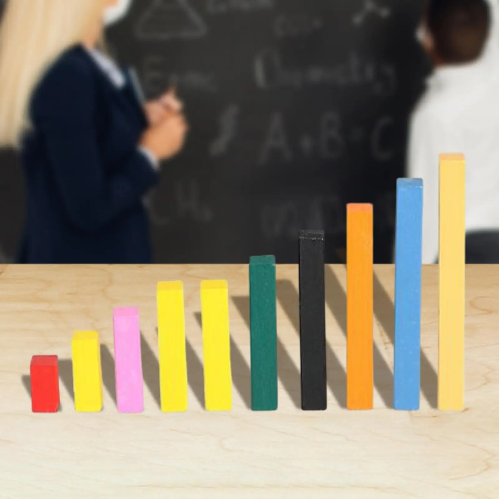 10x Math Number Rods Addition Measurement Counting Color Sorting Math Manipulatives for Activity Gift Teaching Aid Preschool
