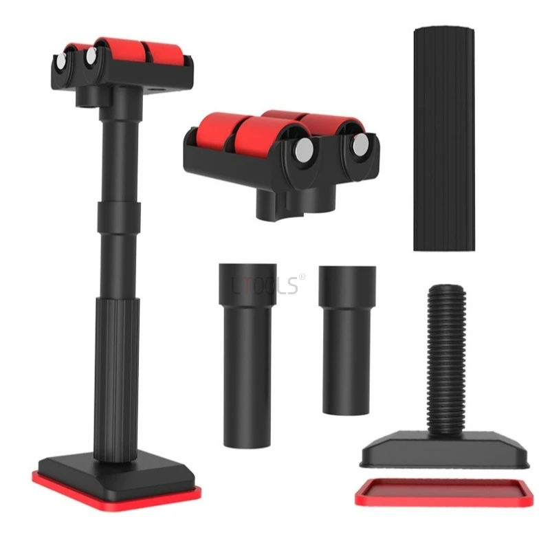 Menkxi 8 Pcs 3rd Hand Tool Adjustable Support Pole 45-114 Inch Hand Lifting Jack Tool Support System Steel Telescoping Support Rod For Jack Cargo Bars Drywall Cabinet Lift Jacks For Installing Cabinet