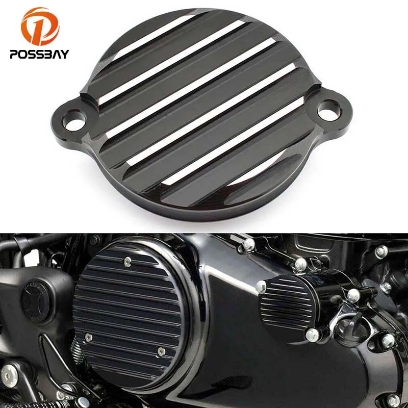 

CNC Motorcycle Oil Filter Cover Right Side for Honda GB350 NC59 Black and Silver Replacement Accessories