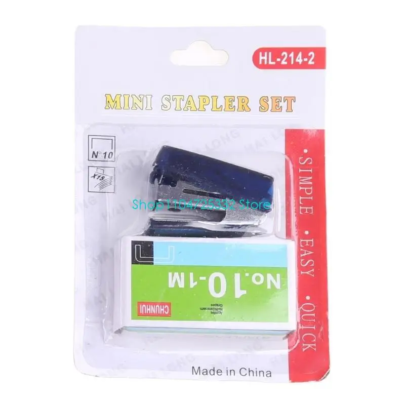 P5EA 소형 스테이플러 10  스테이플 포켓 스테이플러 사무실 책상 스테이플러 20 매 용량 학생용 용지 바인딩 도구