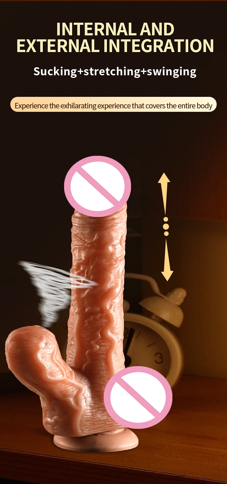 Sucking Dildo for Women Telescopic Clitoral Stimulator with Female Remote Control Realistic Dildo Vibrator Anal Sex Toy Adult