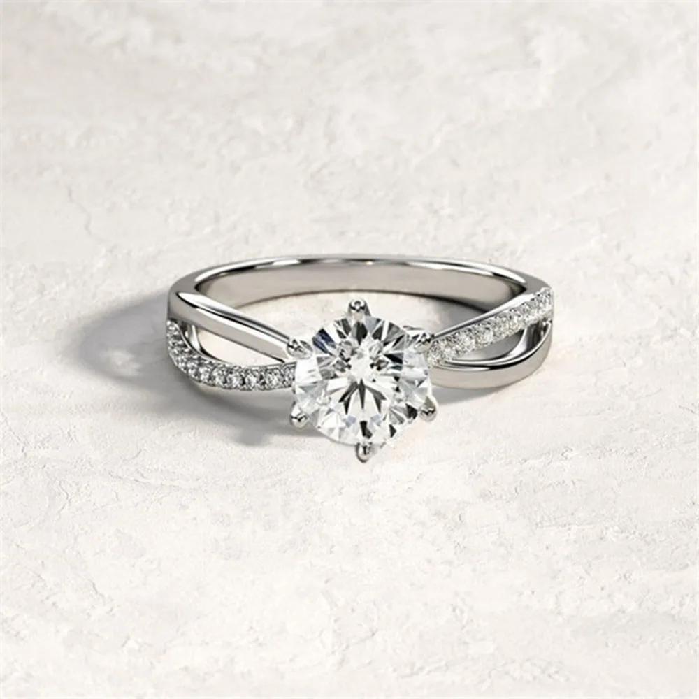 Fashion Women Rings Metal Crystal Rhinestones Zircon Ring for Women Romantic Bride Girl Proposal Ring Wedding Jewelry Gift wedding rings,finger rings,fashion rings,zircon rings,fashion ring,crystal rings,metal rings