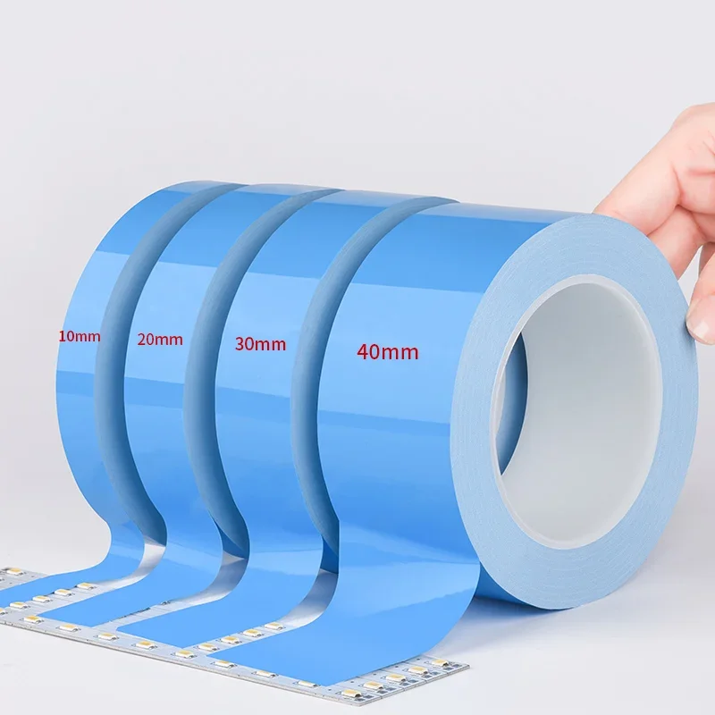 Nastro Adesivo Termico 8mm X 25m – Blu – Alta Conducibilità Termica Per LED, CPU, GPU E Dissipatori - 3