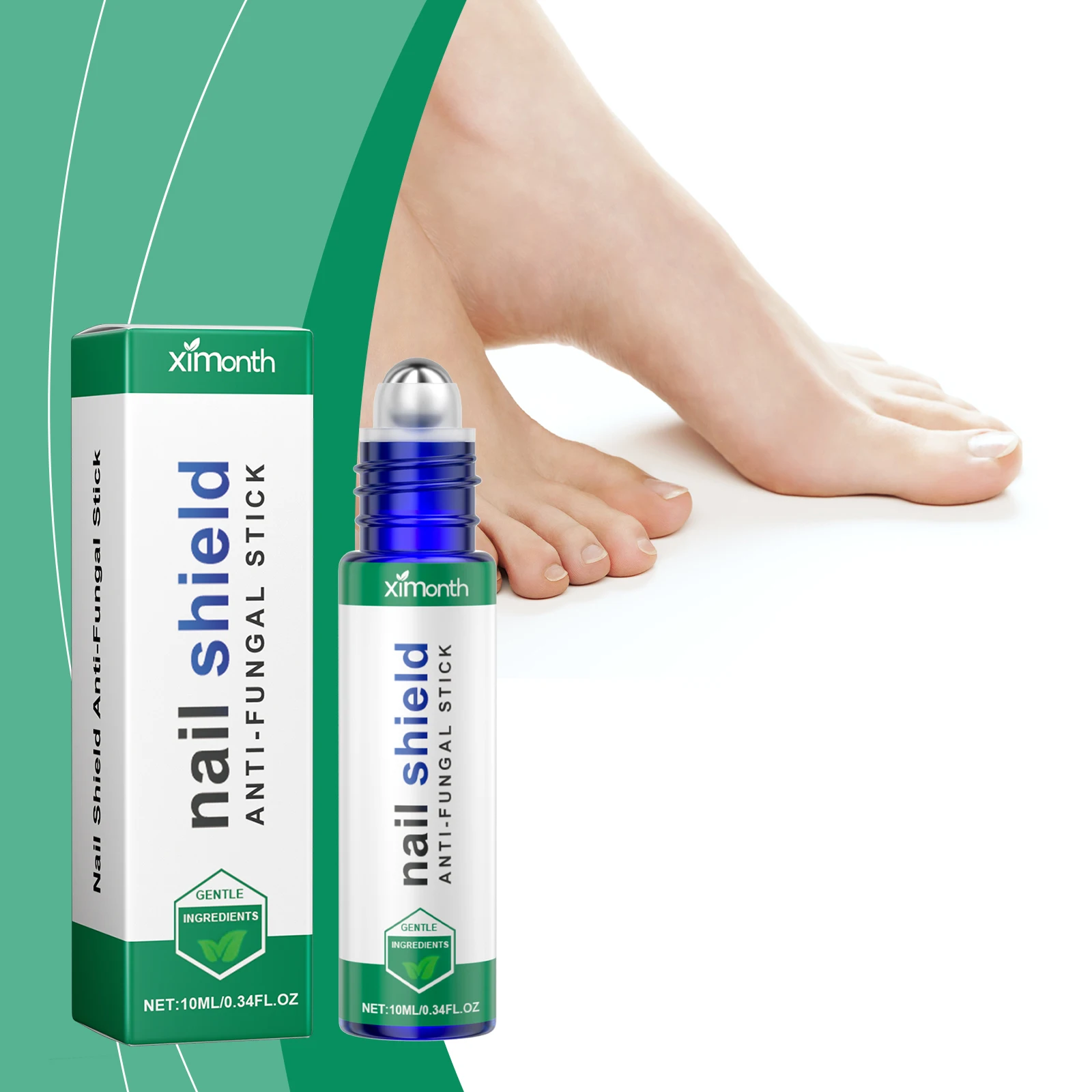 Nail care ball stick Daily cleansing hands and feet nails soft and moisturize nail surface gentle nourishing armor stick