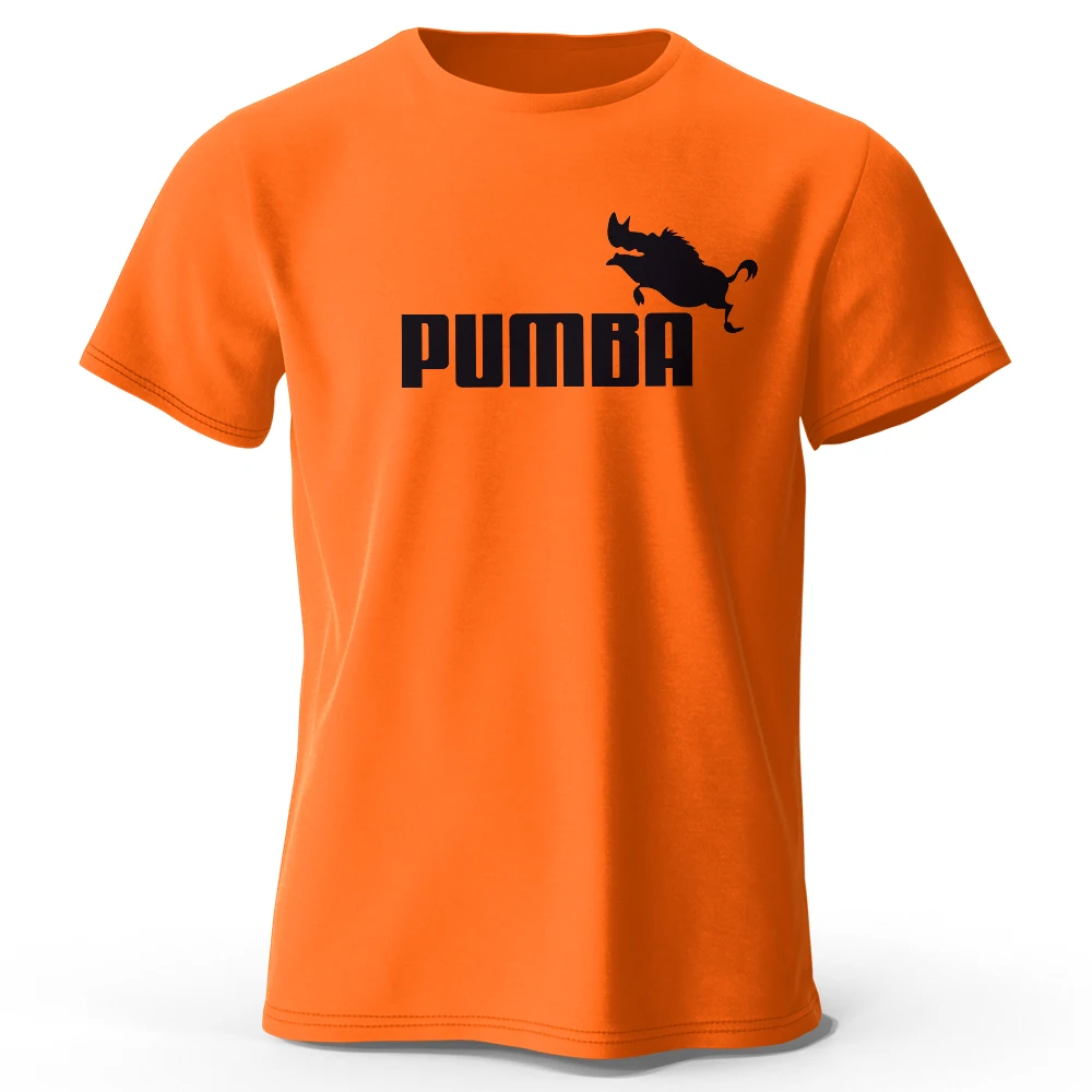 Pumba-Themed Men's Oversized Graphic T-Shirt - 100% Cotton Summer Tee