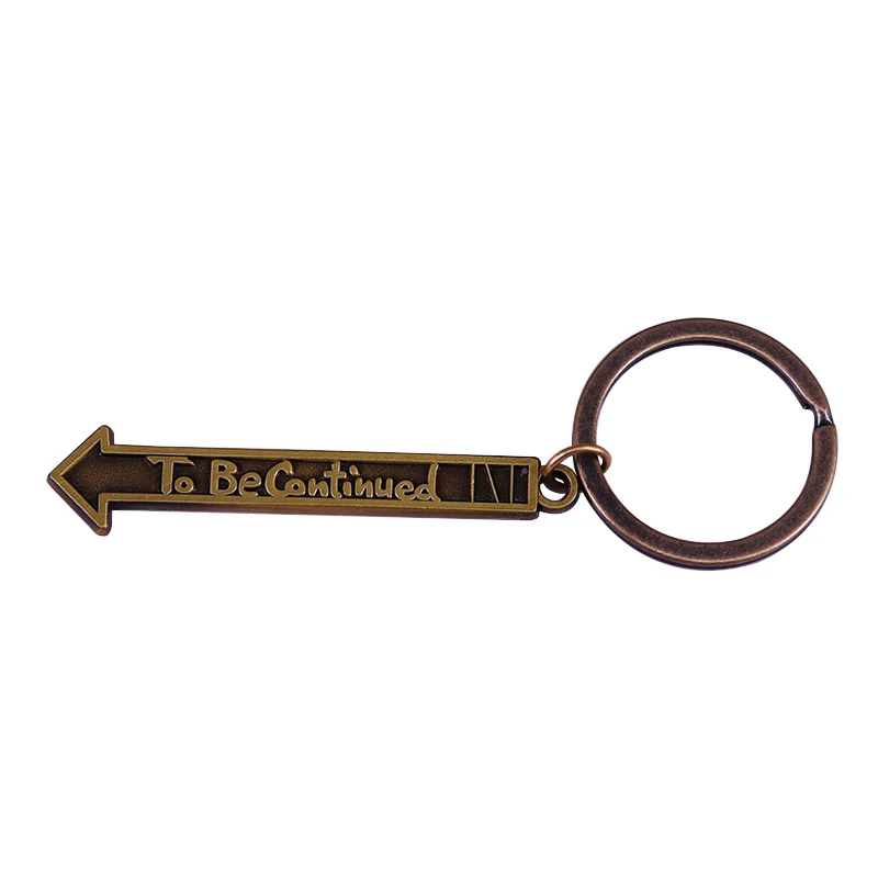Anime JoJos Bizarre Adventure Keychain To Be Continued Badge Pendant Key Ring Man Woman Cosplay Keychains Jewelry Accessories anime keychain pendant,anime keychain