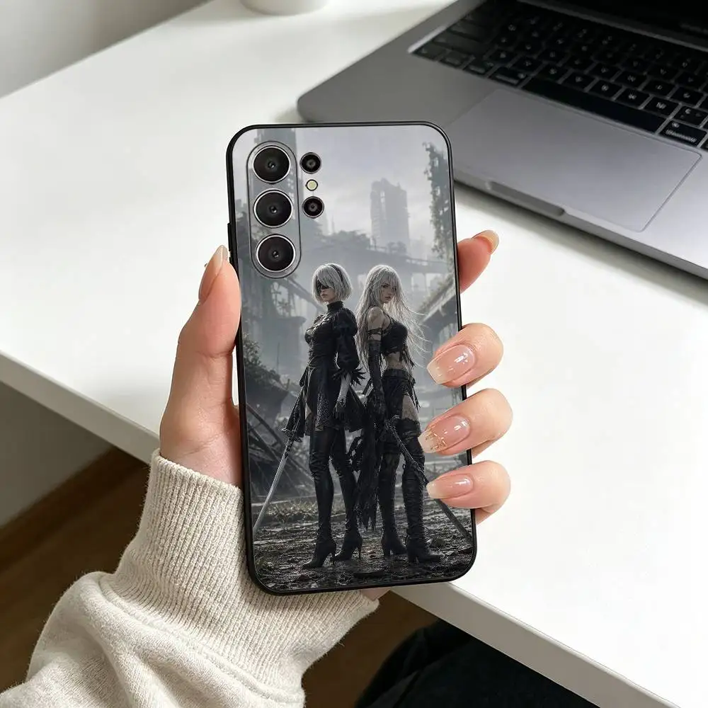 2B Automata-NieR Black Soft Silicone Phone Case